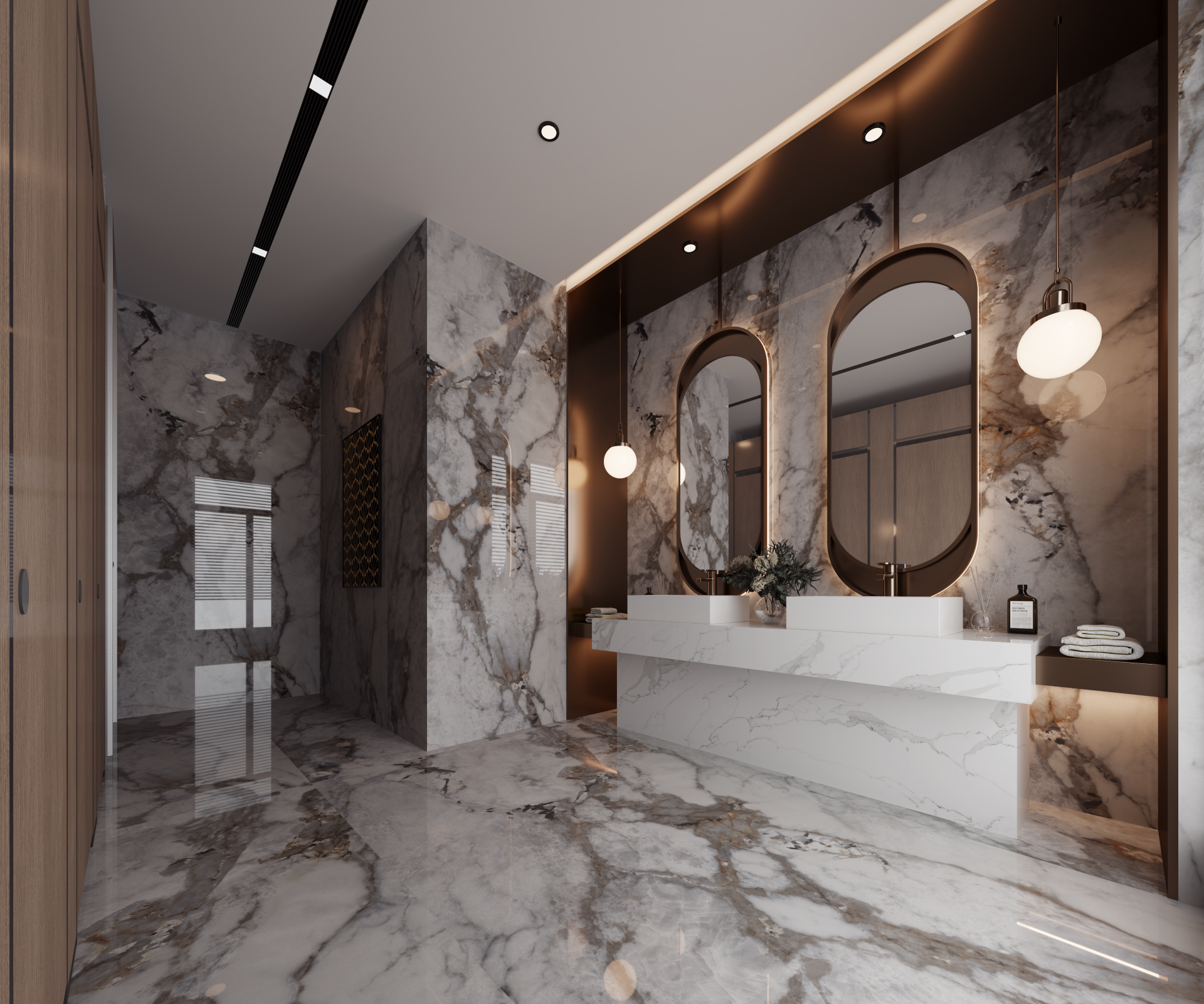 HS418 Cooper Grigio Bathroom Surfaces